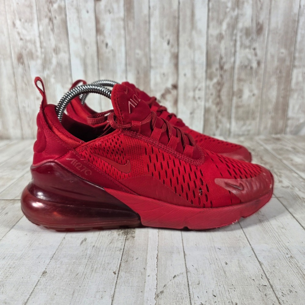 Nike Air Max 270 University Red Triple Red Womens Sneakers AH6789-601